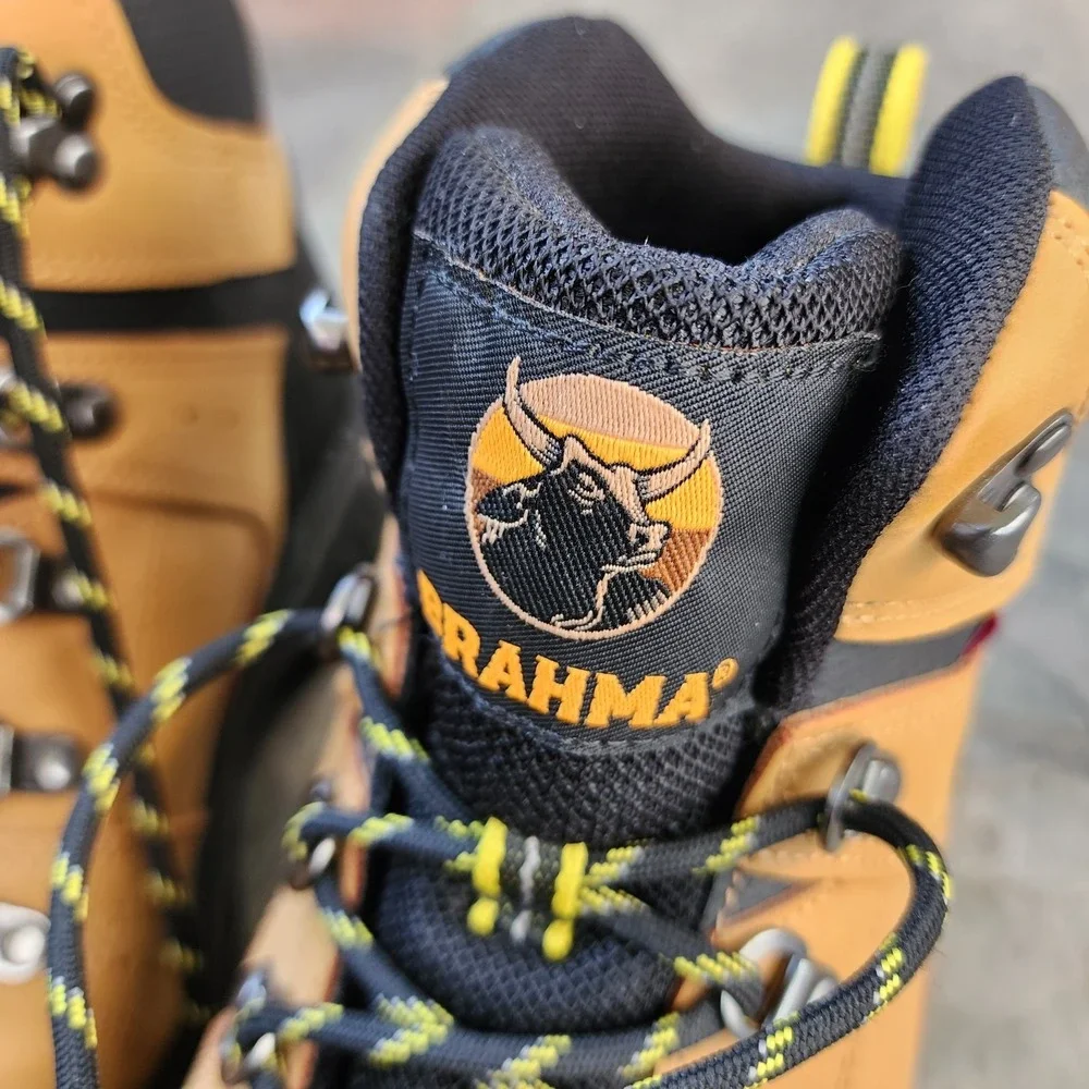 BRAHMA STEEL TOE BOOTS - Mens Sz: 8.5 - Hiking Workwear Construction Safety
